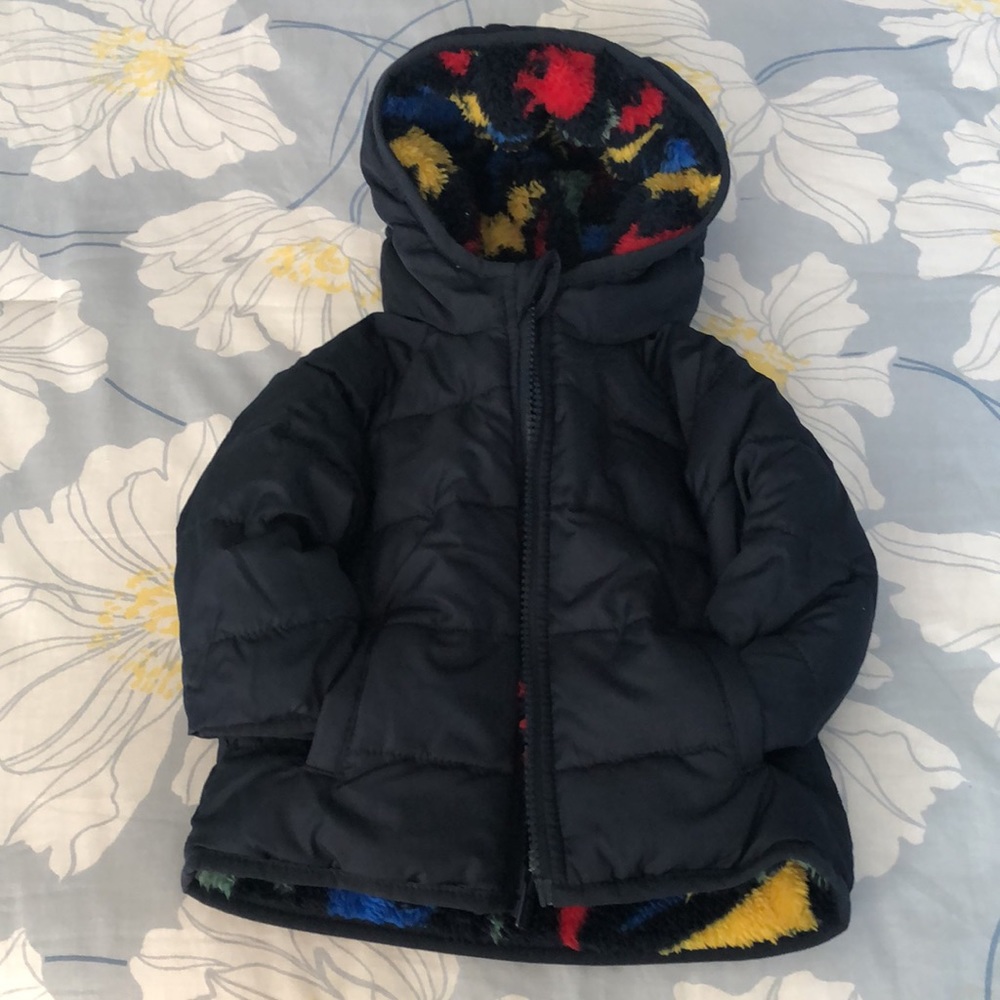 OLDNAVY REVERSIBLE PUFFER JACKET FOR BABY SIZE 3-6 Months - Picture 9 of 17